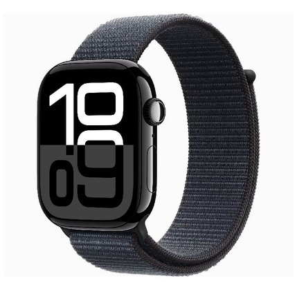 Smart saat Apple Watch Series 10 GPS 46mm Jet Black Aluminium Case with Ink Sport Loop (MWWR3QI/A)