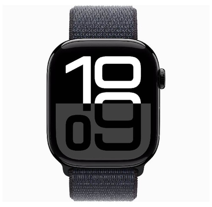 Smart saat Apple Watch Series 10 GPS 46mm Jet Black Aluminium Case with Ink Sport Loop (MWWR3QI/A)