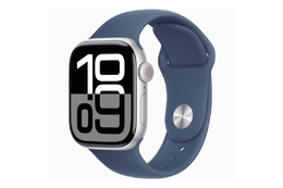 Smart saat Apple Watch Series 10 GPS, 42mm Silver Aluminium Case with Denim Sport Band - S/M (MWWA3QI/A)