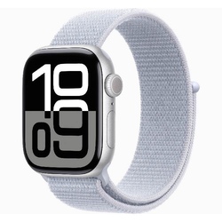 Smart saat Apple Watch Series 10 GPS 42mm Silver Aluminium Case with Blue Cloud Sport Loop (MWWD3QI/A)