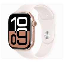 Smart saat Apple Watch Series 10 GPS 46mm Rose Gold Aluminium Case with Light Blush Sport Band - M/L (MWWU3QI/A)