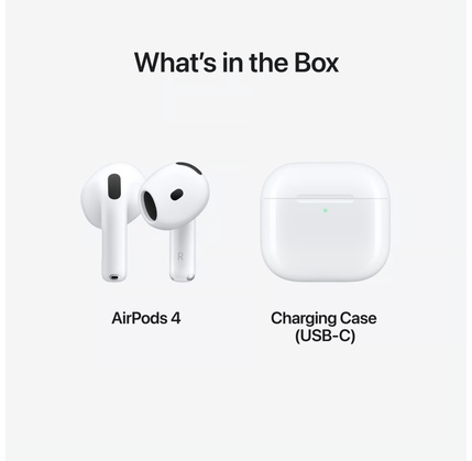 Simsiz qulaqlıq Apple AirPods 4 White (MXP63ZE/A)