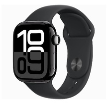 Smart saat Apple Watch Series 10 GPS 42mm Jet Black Aluminium Case with Black Sport Band - S/M (MWWE3QI/A)