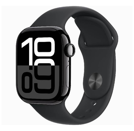 Smart saat Apple Watch Series 10 GPS 42mm Jet Black Aluminium Case with Black Sport Band - S/M (MWWE3QI/A)