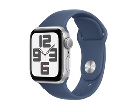 Smart saat Apple Watch SE GPS Gen.2 (2024), 40mm Silver Aluminium Denim Sport Band S/M (MXEC3QI/A)