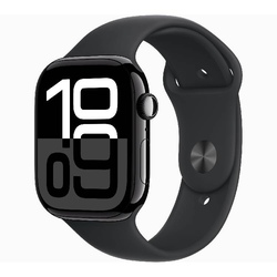 Smart saat Apple Watch Series 10 GPS 46mm Jet Black Aluminium Case with Black Sport Band - M/L (MWWQ3QI/A)