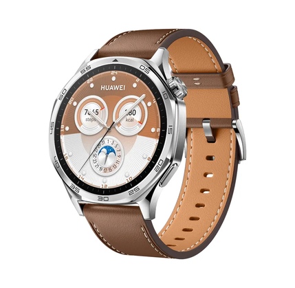 Smart saat HUAWEI GT 5 46mm Brown Composite Leather Strap (55020DGK)