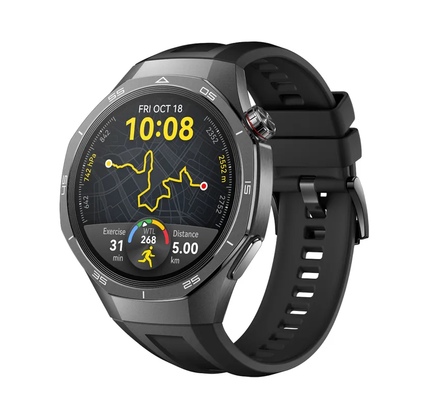 Smart saat HUAWEI GT 5 Pro 46mm Black Fluoroelastomer Strap (55020DGH)