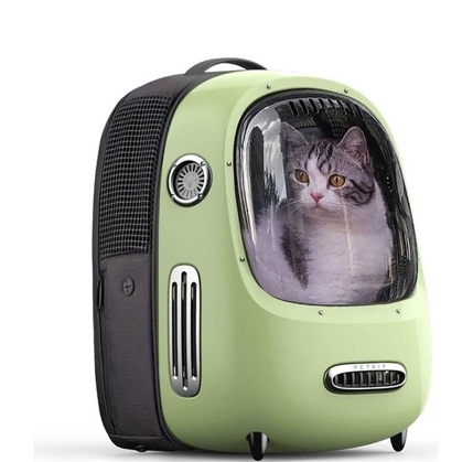 Petkit kiçik itlər və pişiklər üçün ANIMAL BAG BREEZY 2 SMART CAT CARRIER GREEN (P7704 GREEN)