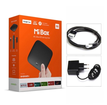 Xiaomi Mi TV Box 4K + HDMI cable